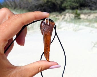 Amber Stone Necklace, Raw Semi Polished Baltic Amber Sterling Silver Pendant Necklace, Raw Baltic Amber, Amber Jewelry, Amber And Leather