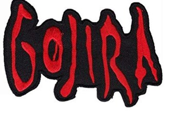 GOJIRA Iron On Embroidered Patch 4.4"x3"