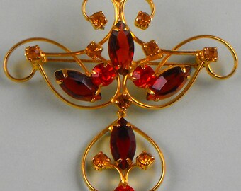 Vintage Brooch with a Dangle