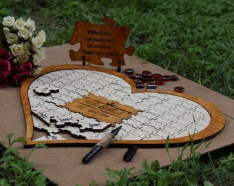 Wedding Guest Book alternative puzzle Guest Book wedding, wedding sign in book alternative Guest Book puzzle, Guest Book wedding
