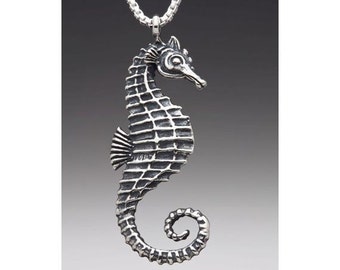 Seahorse Necklace Silver Seahorse Charm Seahorse Pendant Seahorse Jewelry Sea Horse Jewelry Ocean Jewelry Ocean Animal