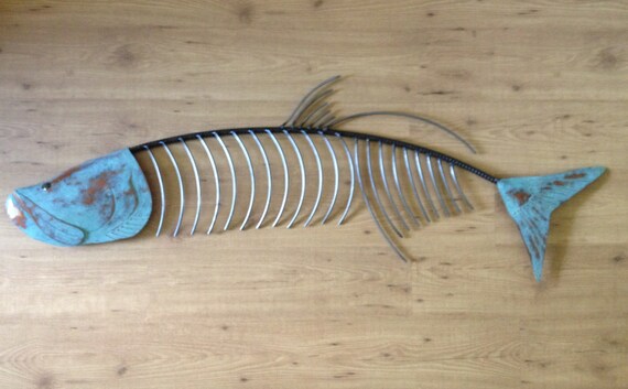 Tarpon Fish 60in Metal Wall Sculpture art Tropical Coastal Beach