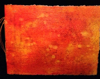 Decoupaged Covered, Hand-Bound, Blank Watercolor Paper Journal 4"x 6"