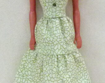 print Handmade dress for 11.5" fashion doll dress