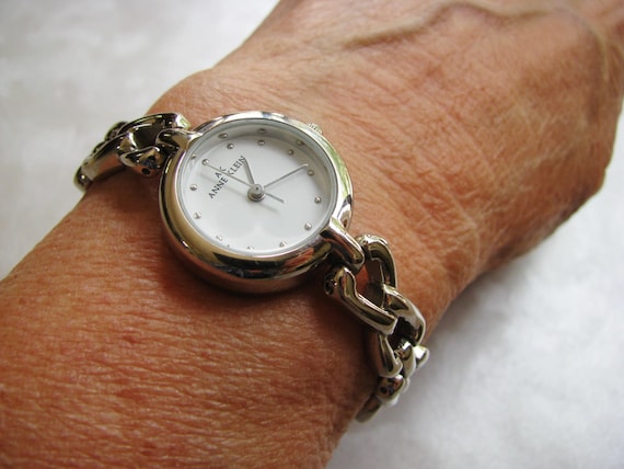 Anne Klein Watch Vintage Watch Silvertone Wrist Watch