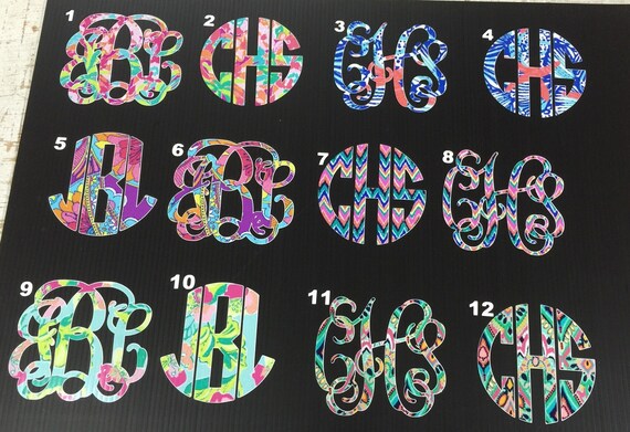 Lilly Pulitzer Decals lilly Pulitzer stickers blue shells