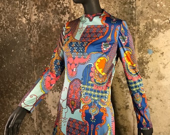 Vintage 1960's Designer Anne Fogarty Collector’s Items Maxi Dress