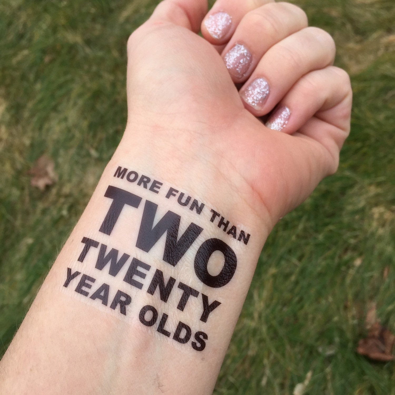 tattoo temporary year 2 old Tattoo Olds Birthday Two Temporary Twenty Year 40th