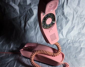Western Electric Pink Trimline Rotary Phone