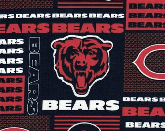 Chicago Bears Fabric- NFL - 100% Cotton High Quality Fabric- by Fabric Traditions