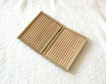 VINTAGE: Bifold Brass Frames 5x7 Photo Picture Frame Gift Anniversary Wedding