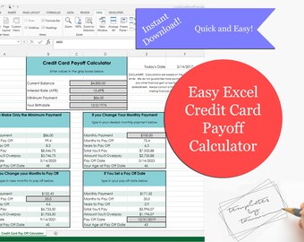 debt calculator excel