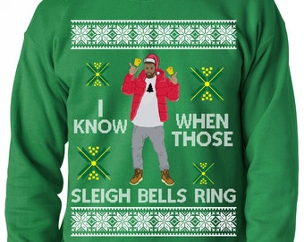 Ugly Christmas Sweater, I Know When Those Sleigh Bells Ring