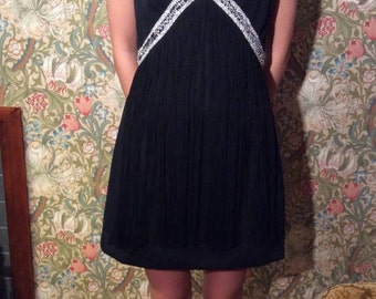 Vintage: Late 1950s Fringed Mini Dress.