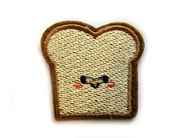 Embroidered Slice Bread Toast Appliqué