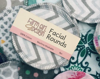 Facial rounds | Makeup Remover | Facial Towel | Flannel Scrubby | Soft Scrubbies | Cotton Rounds | Makeup Wipes | Reusable Face Pads