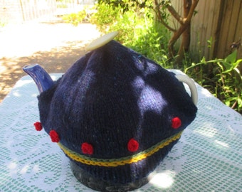 Tea Cosy Tea Cozy - Hand Knitted, Hand Knit Vintage Style, Teapot Cozy, Teapot Cosy