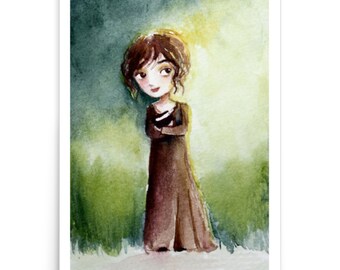 Elizabeth Lizzie Bennet Pride and Prejudice Jane Austen painting PRINT