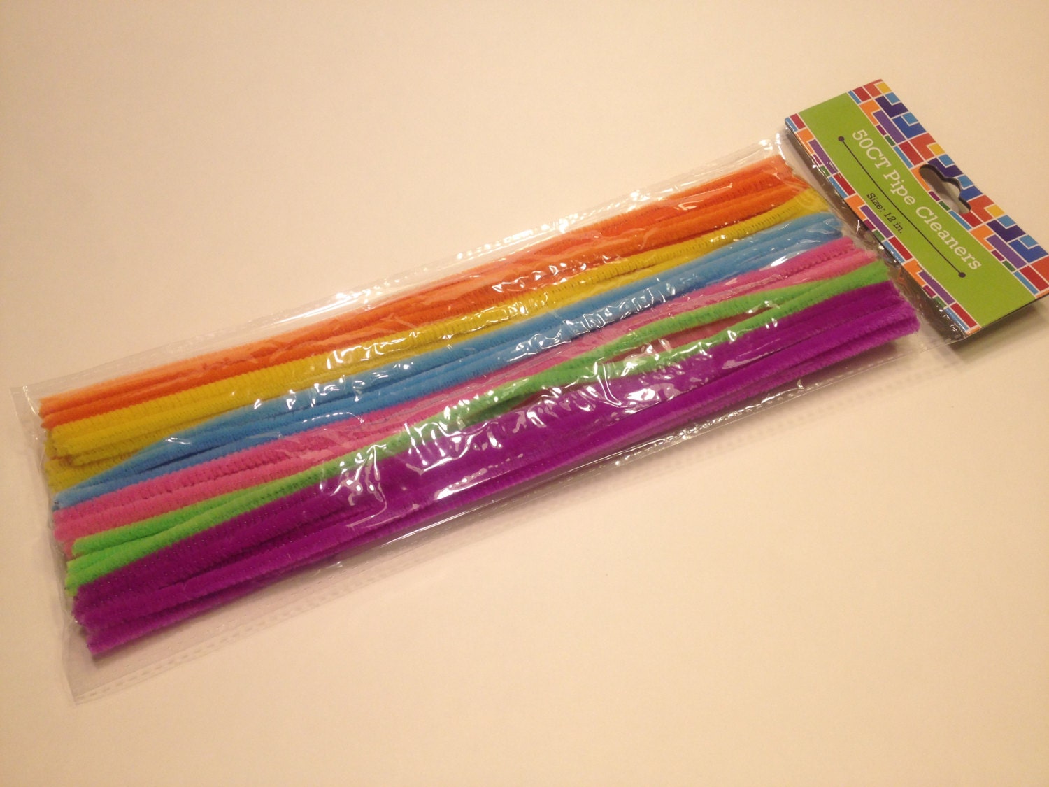 50 spring color pipe cleaners 12 inch long BR