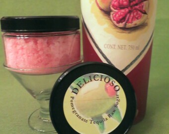 Pomegranate Liqueur Infused Raw Sugar