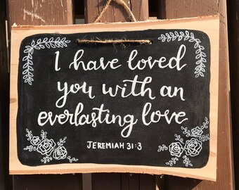 Jeremiah 31:3 Wood Art