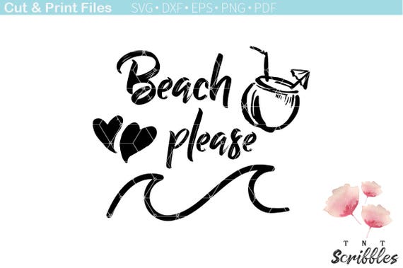 Download Beach please SVG Cut File. Holiday quotes cutting files ...