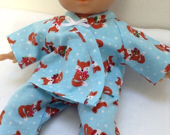 Dolls Clothes 12 inch (30cm) Pyjamas to fit Corolle Calin, ELC Cupcake & similar baby dolls