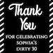 Personalized Black and Gold Thank You Tags:Printable Tags