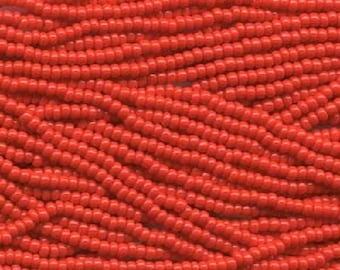 Preciosa Czech Beads - 11 0 - Lt Red - Coral - 19g