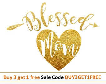 Blessed svg Thanksgiving svg design Blessed mama svg Mom svg Heart Svg DXF PNG Thanksgiving cut file for Silhouette Vinyl files for cricut