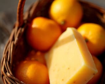 Tangerine Citrus Soap - natural soap made with honey and beeswax