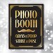 Gatsby Party Photo Booth Prop Sign Printable PDF, Wedding, Roaring Twenties Party Decor, Art Deco Party Supplies - Black and Gold - 0216
