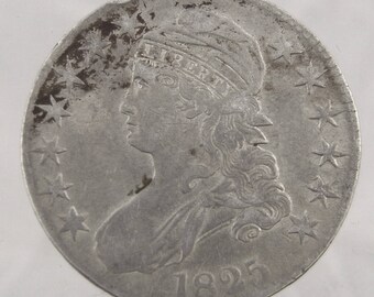 1825 Capped Bust Fifty Cent, Circulated Coin