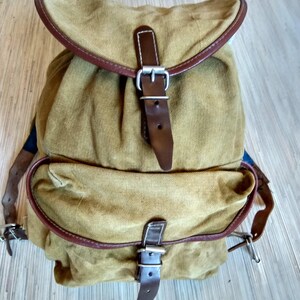 Black Small Backpack - School Backpack - Small Canvas Backpack - Vintage Everyday Backpack Military Style