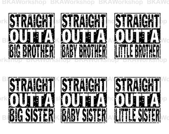 Distreesed Straight Outta svg - Distreesed Straight Outta brother, sister digital clipart for Design or more, files download svg, png, dxf