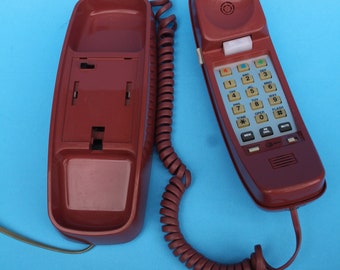 VINTAGE mauve push button phone