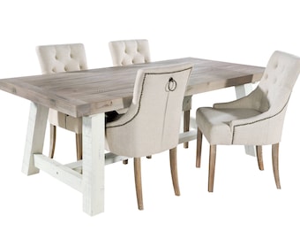 Purbeck Shabby Chic Dining Table with Stella Chairs