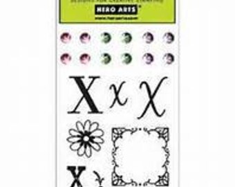 Hero Arts "X" Sparkle Clear Stamp Set