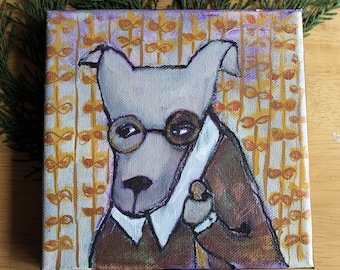 PROFESSOR BARKSWORTH - original 100 Stories painting