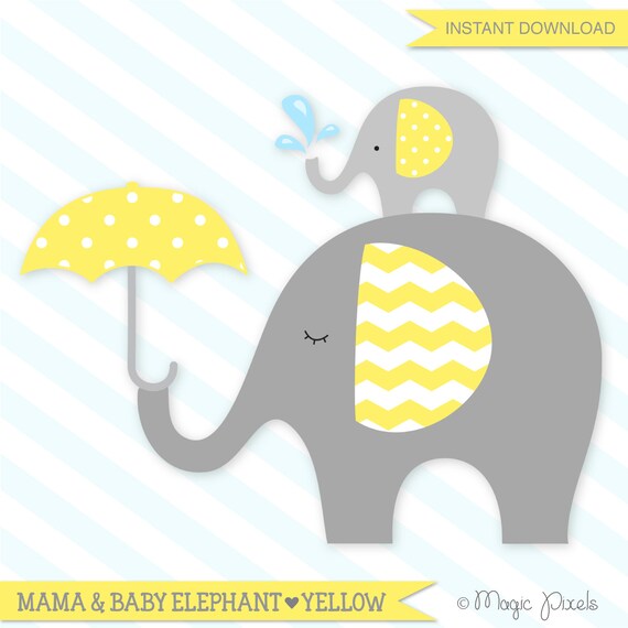 Elephant clipart, Baby elephant clipart, Elephant clip art ...