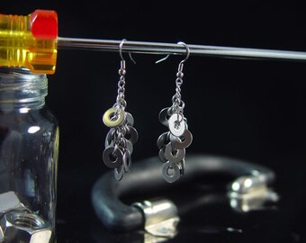 Hardware Jewelry stainless steel washer earrings