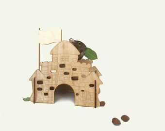guinea pig house / hamster house / personalized house / play house / small animals house / house for mice / lab rat / hamster