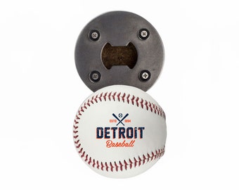 Detroit Tigers | Bottle Opener made from a Real Baseball | The BaseballOpener | Tigers | Tigers Baseball