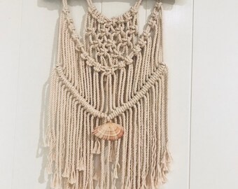 She sells sea shells macrame wall hanging
