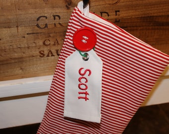 Personalized Christmas Stocking tag, Christmas Stocking, Personalized Christmas