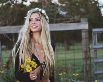 Custom Order Adult Flower Crown, Bridesmaid Flower Crown Wreath, Bridal Shower, Baby Shower Crown, Custom Photo Shoot Boho Flower Crown