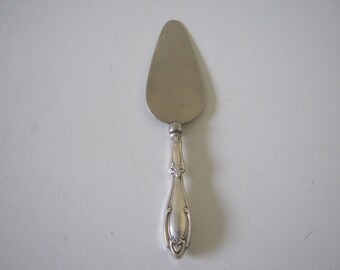 Vintage Sterling Handle Cheese Slicer/ Small Pastry Server
