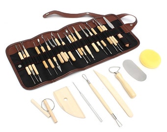 Pottery making ceramic sculpting tools clay shaping model carving