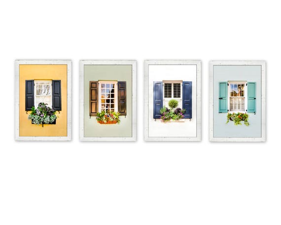 Charleston Art Set of 4 Charleston Windows Window