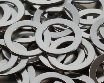 Pewter Stamping Blanks - Pewter Washers - 14 Gauge, Round Stamping Blanks, Washer Blanks, Bopper